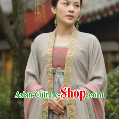 TV Series The Promise of Chang An He Lan Ming Yu Dress Ancient China Empress Hanfu Chinese Traditional Tang Dynasty Court Woman Clothing