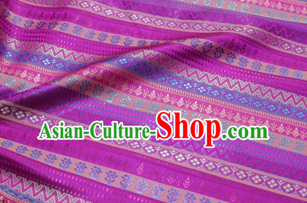 Chinese Classical Pattern Rosy Brocade Traditional Qipao Fabric Top Mongolian Robe Cloth Material Chinese Classical Pattern Rosy Brocade Traditional Qipao Fabric Top Mongolian Robe Cloth Material