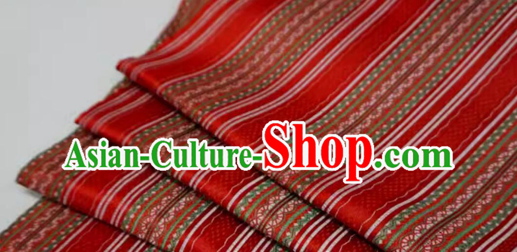 Top DIY Hanfu Cloth Material Chinese Classical Pattern Red Brocade Traditional Qipao Fabric Top DIY Hanfu Cloth Material Chinese Classical Pattern Red Brocade Traditional Qipao Fabric