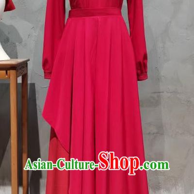 Top Stage Performance Dress Mongolian Nationality Dance Costume Chinese Classical Dance Clothing