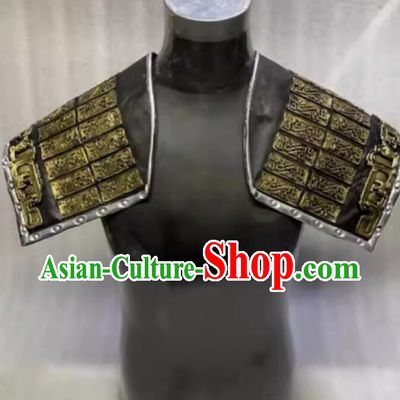 China Ancient General Shoulder Cappa Top Handmade Armor Piece Shoulder Pad