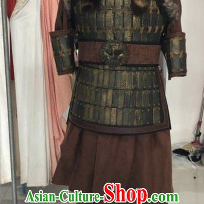 Handmade Armor China Ancient Han Dynasty  Hsiung Nu General Helmet and Armour Complete Set