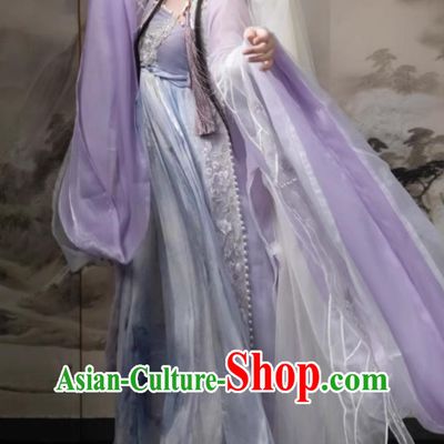 Ancient Chinese Clothing Tang Dynasty Princess Purple Dress Traditional Hanfu Online Shop