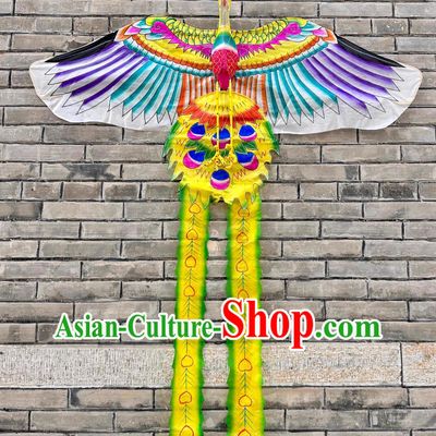 Chinese Hand Painted Phoenix Kite Craft Weifang Traditional Handmade Bamboo Kite