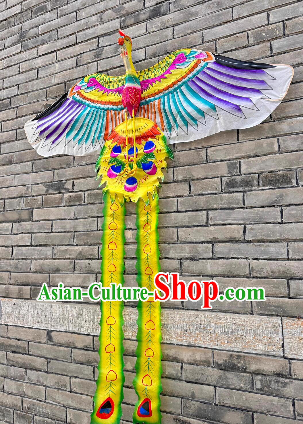 Chinese Hand Painted Phoenix Kite Craft Weifang Traditional Handmade Bamboo Kite Chinese Hand Painted Phoenix Kite Craft Weifang Traditional Handmade Bamboo Kite