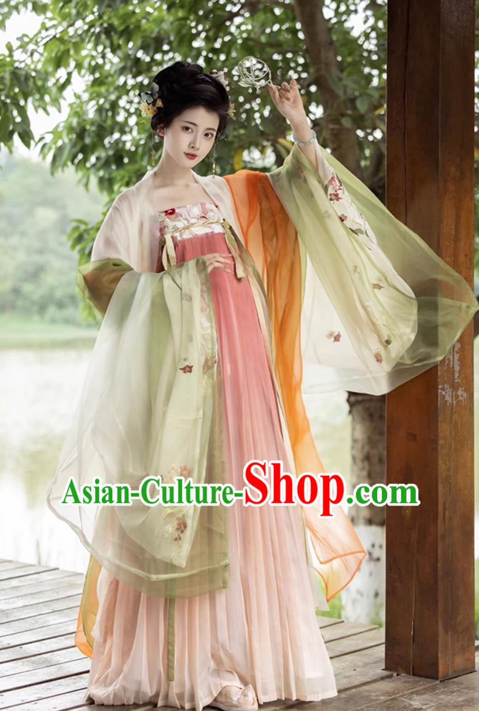 China Tang Dynasty Court Woman Dress Ancient Empress Clothing Traditional Hanfu China Tang Dynasty Court Woman Dress Ancient Empress Clothing Traditional Hanfu
