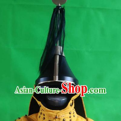 Handmade Chinese Qing Dynasty Manchu Warrior Helmet