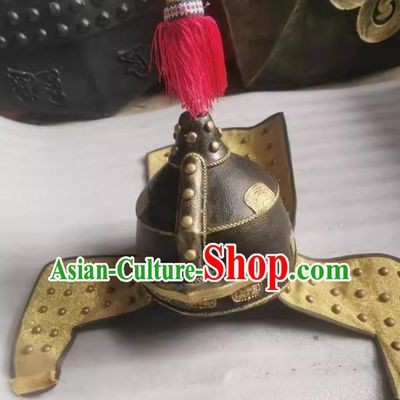 Handmade Chinese Qing Dynasty Emperor Hunting Helmet