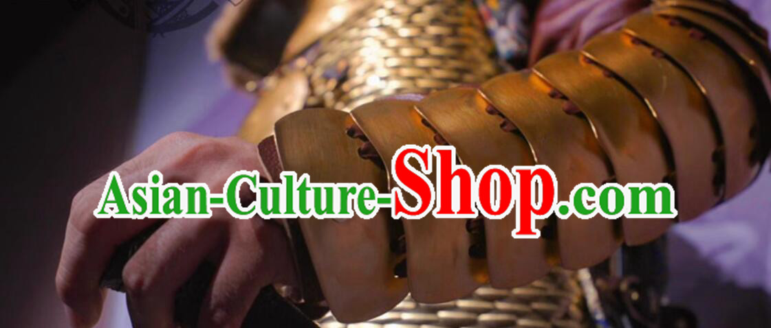 Handmade China Ming Dynasty Commander Metal Armor and Helmet Complete Set Handmade China Ming Dynasty Commander Metal Armor and Helmet Complete Set