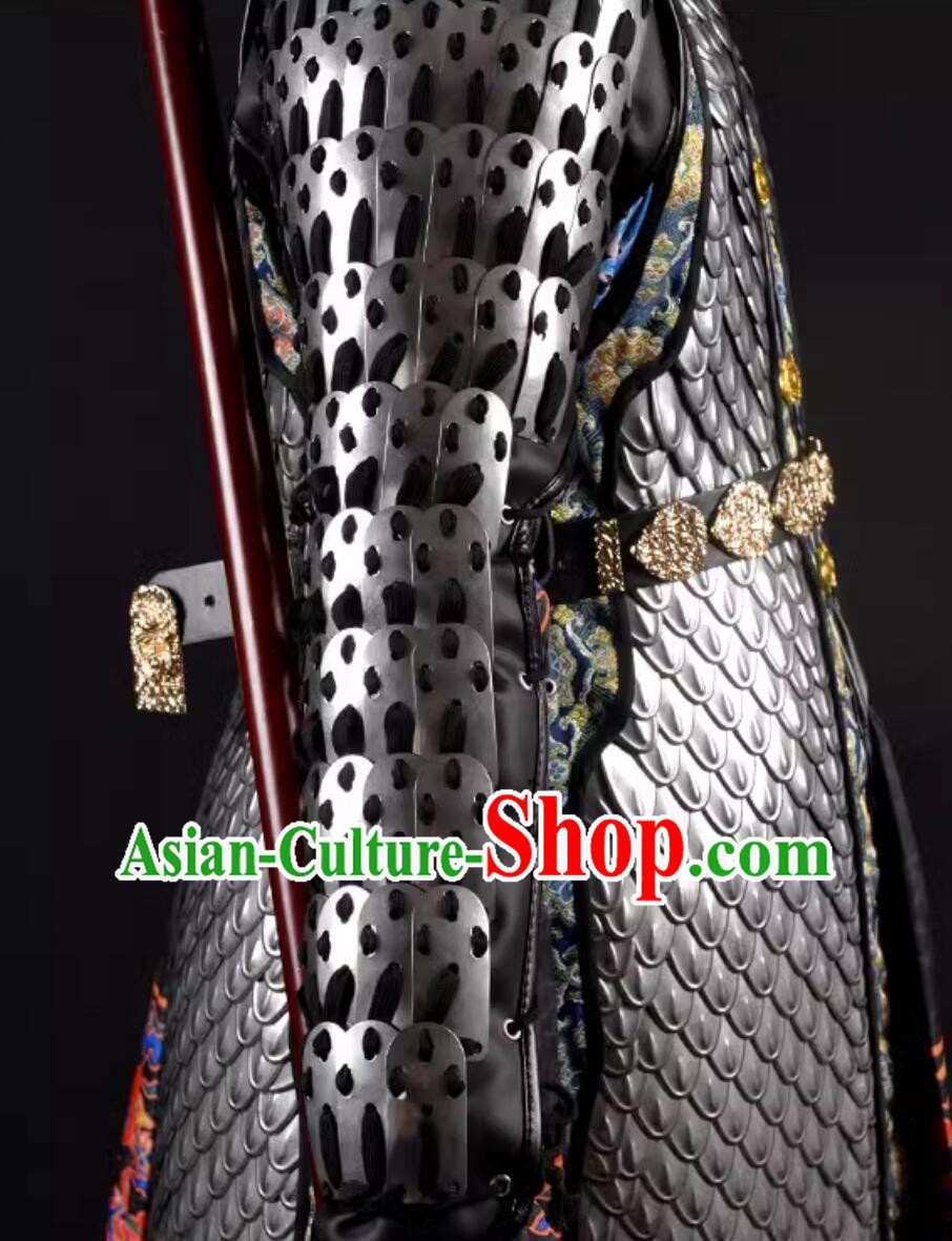 Handmade China Ming Dynasty Stainless Steel Armor Arm Bands Handmade China Ming Dynasty Stainless Steel Armor Arm Bands