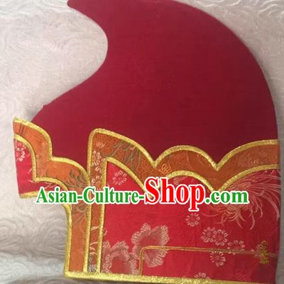 Traditional Tibetan Monk Mater Hat Handmade China Xizang Lama Headwear