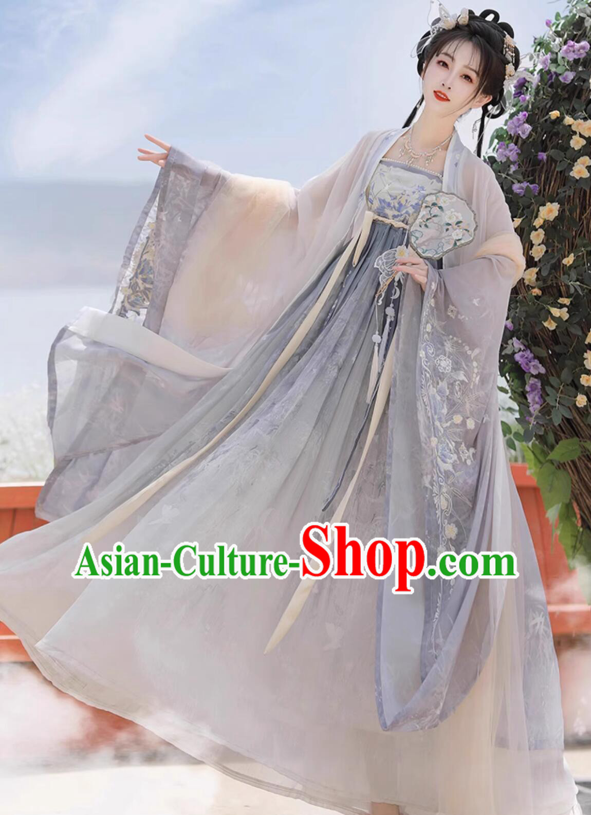 Ancient China Goddess Costume Chinese Tang Dynasty Royal Princess Blue Dress Traditional Woman Hanfu Ancient China Goddess Costume Chinese Tang Dynasty Royal Princess Blue Dress Traditional Woman Hanfu