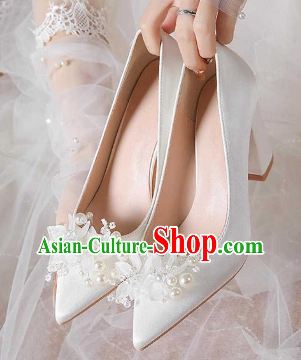 Top cm Heeled Shoes Bride Shoes White Wedding Shoes French Fashion Shoes Top cm Heeled Shoes Bride Shoes White Wedding Shoes French Fashion Shoes