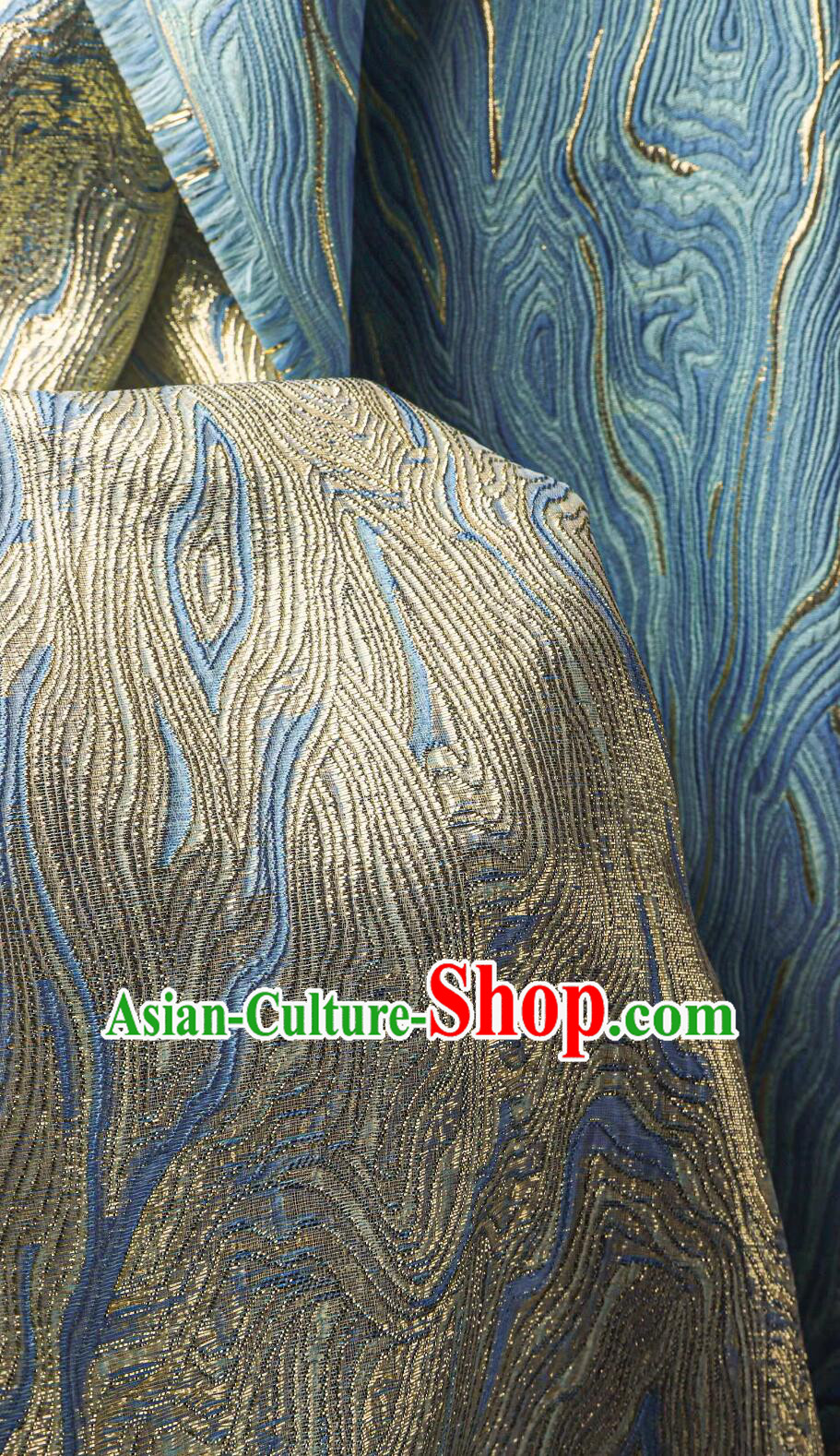 Classical Ripple Pattern Design Fabric Top Brocade Fabric Dress Coat Cloth Material Classical Ripple Pattern Design Fabric Top Brocade Fabric Dress Coat Cloth Material