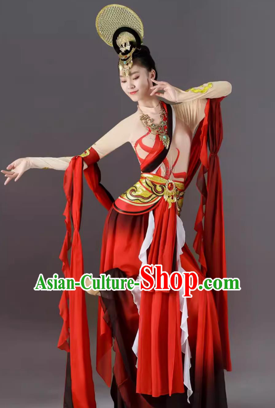 Dunhuang Feitian Dance Costume Exotic Performance Clothing Ancient Chinese Super Immortal Classical Dance Dress Dunhuang Feitian Dance Costume Exotic Performance Clothing Ancient Chinese Super Immortal Classical Dance Dress