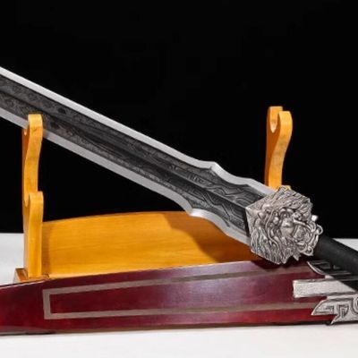 China Longquan Sword Handmade Ancient Heavy Sword Chinese Film Tang Dynasty Sword