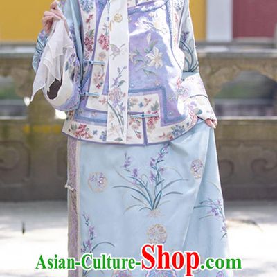 China Qing Dynasty Court Lady Qipao Dress Traditional Manchu Princess Costume Ancient Chinese Clothing Ruyi Royal Love in the Palace