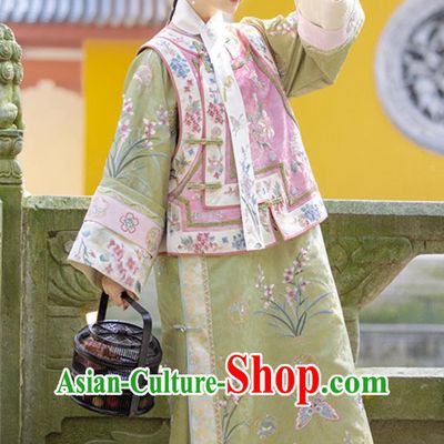 Traditional Qing Dynasty Princess Dresses China Travel Photography Costume Ancient Chinese Palace Lady Clothing