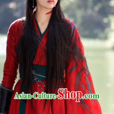 Ancient China Super Heroine Red Costumes 2023 TV Series Back From The Brink Swordswoman Yan Hui Dress Clothing