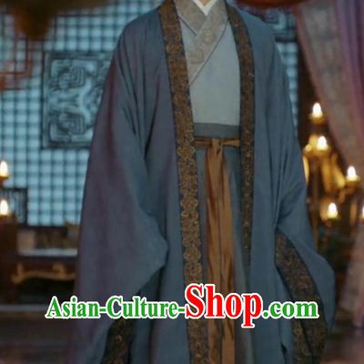 Ancient Chinese Male Clothing China Traditional Hanfu 2020 TV Series The Promise of Chang An Prince Xiao Cheng Xu Garment Costume