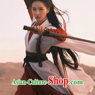 2023 TV Series A Journey To Love Swordswoman Ren Ru Yi Costume Ancient Chinese Female Assassin Clothing Wuxia Kungfu Garment