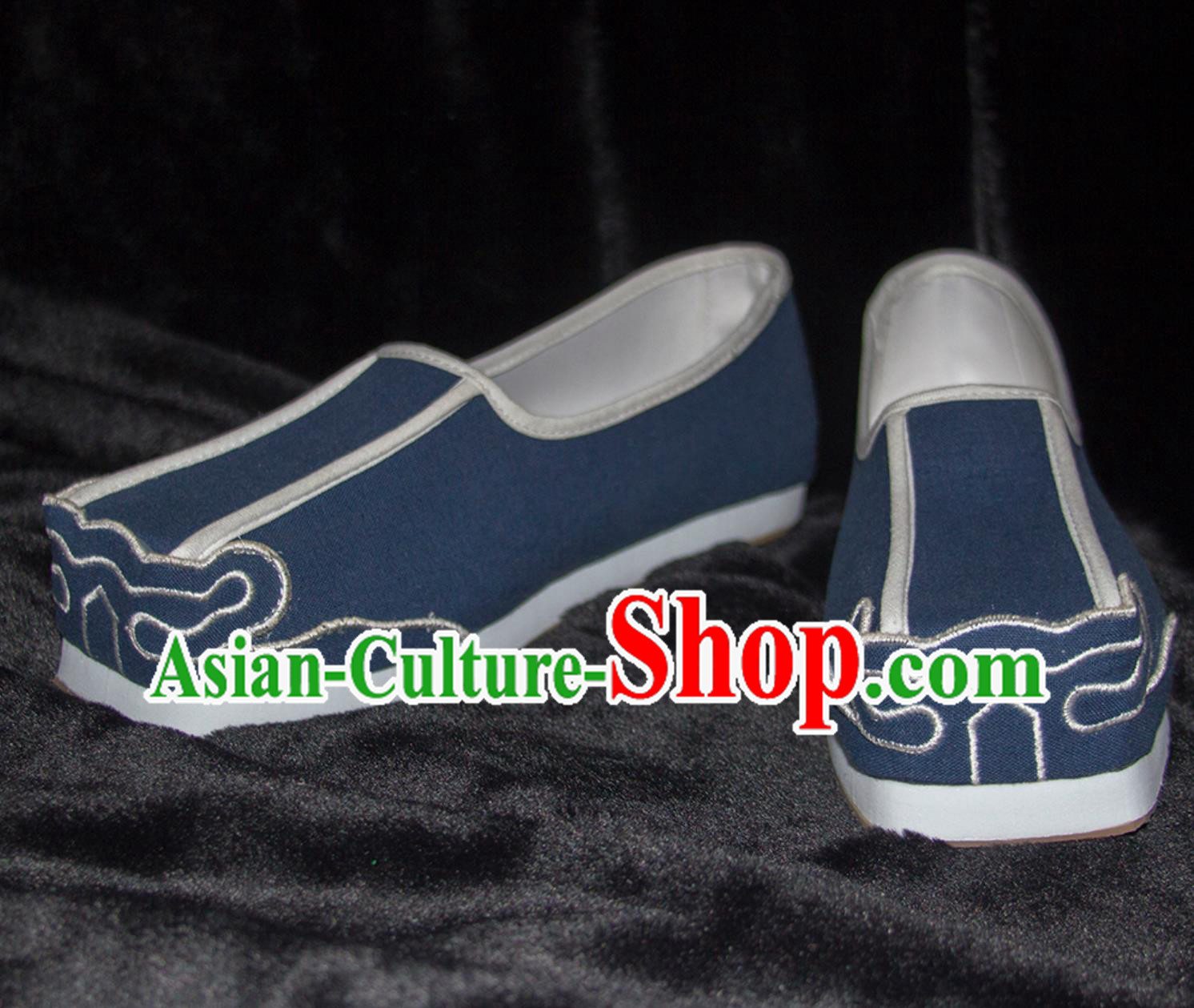 Traditional Male Hanfu Shoes Ancient Chinese Scholar Shoes China Ming Dynasty Blue Square Shoes Traditional Male Hanfu Shoes Ancient Chinese Scholar Shoes China Ming Dynasty Blue Square Shoes