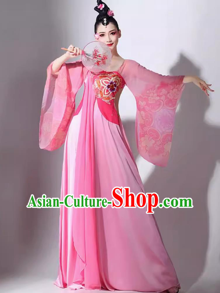 Traditional Hanfu Dance Pink Dress Women Group Performance Clothing Chinese Classical Dance Costume Traditional Hanfu Dance Pink Dress Women Group Performance Clothing Chinese Classical Dance Costume