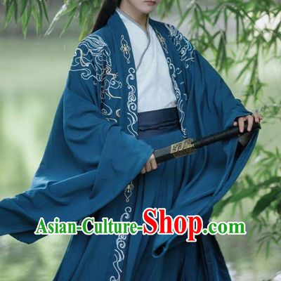 China Travel Photography Jin Dynasty Male Costume Traditional Hanfu Ancient China Wuxia Swordsman Clothing