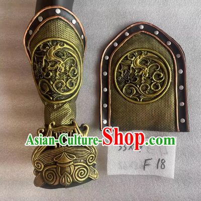 Ancient China General Shin Guards Handmade Chinese Armor Greaves