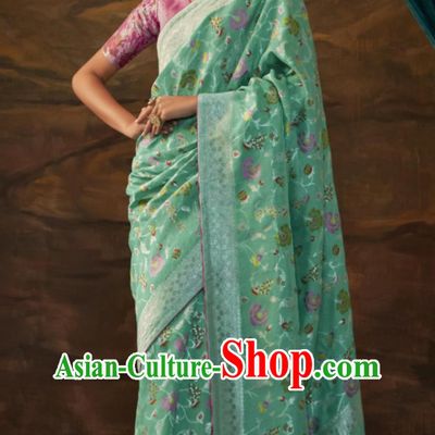 Indian Traditional Clothing Woman Festive Dress India National Sari