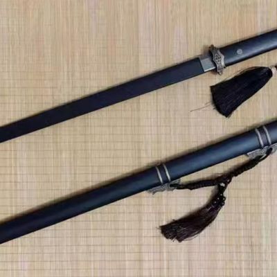 Chinese Tang Dynasty Black Sword Handmade Rosewood Blade