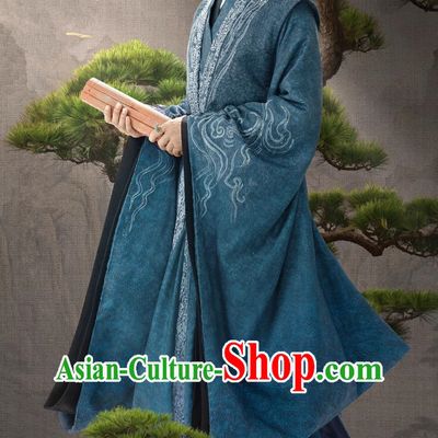 Traditional Mens Hanfu Chinese TV Series In Blossom Childe Pan Yue Costume Ancient China Scholar Clothing