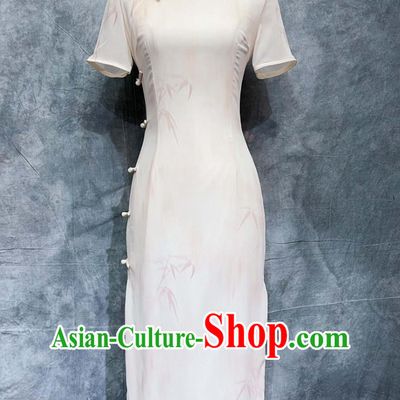 China Classical Cheongsam Modern Qipao Dress Minguo Woman Costume