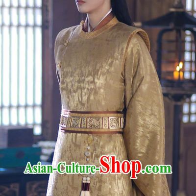 Ancient China Royal King Clothing Traditional Male Hanfu TV Series The Legend of An Le Crown Prince Han Ye Costume