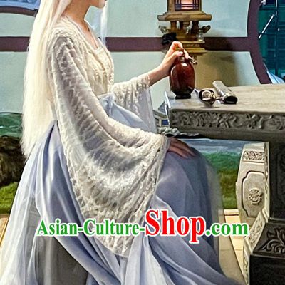 Ancient China Swordswoman Clothing Traditional Female Hanfu TV Series The Legend of An Le Chiefess Ren An Le Costume
