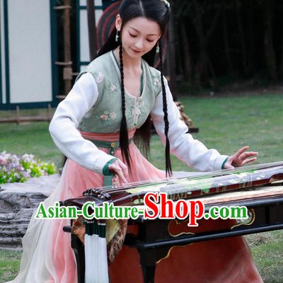 TV Series The Legend of An Le Maidservant Yuan Qin Costume Ancient China Tang Dynasty Young Lady Clothing Traditional Hanfu