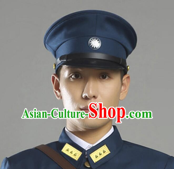 Minguo Army Cap Chinese Film TV Drama Headwear Minguo Army Cap Chinese Film TV Drama Headwear