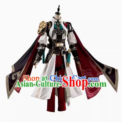 Top Anime Clothing Handmade Star Dome Railway Cos General Luo Fu Outfit Honkai Star Rail Jing Yuan Cosplay Costume