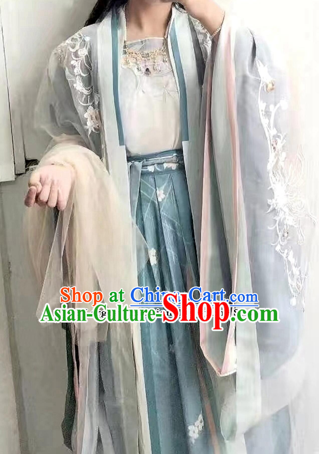 Ancient China Song Dynasty Palace Princess Costumes Chinese Traditional Blue Hanfu Ancient China Song Dynasty Palace Princess Costumes Chinese Traditional Blue Hanfu