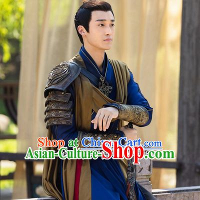 Ancient China Warrior Garment Costume Chinese TV Series The Legend Of Shen Li Young General Armor Clothing
