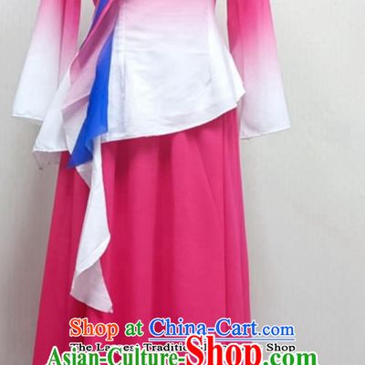Women Group Performance Pink Outfit China Yangko Dance Clothing Chinese Folk Dance Costume