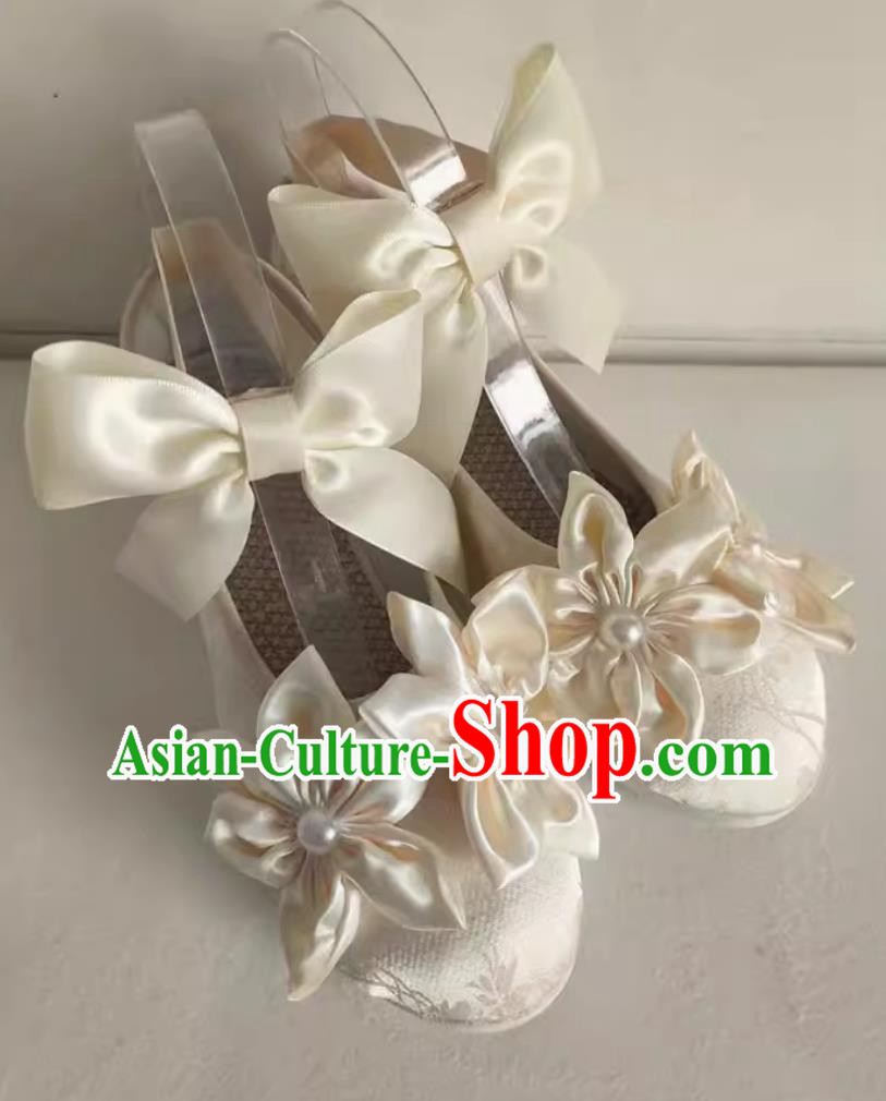 Fifth Personality Little Girl Cosplay Shoes Eurydice Cosplay Height Increasing Ethnic Style Embroidered Hanfu Shoes