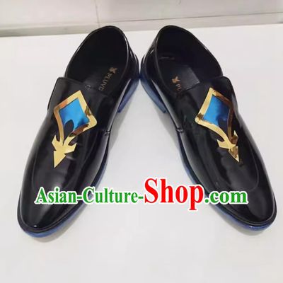 Collapse Star Dome Railway Sha Jin COS Shoes Leather Shoes Cosplay Male Shoes