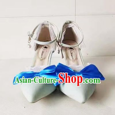Genshin Impact Nilu Cos Shoes Cosplay Women High Heels Lace Edge Shoes
