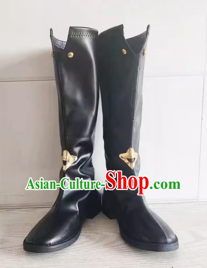 Collapse Star Dome Railway Luo Cha COS Shoes Cosplay Black Boots Thick Heel cm Collapse Star Dome Railway Luo Cha COS Shoes Cosplay Black Boots Thick Heel cm