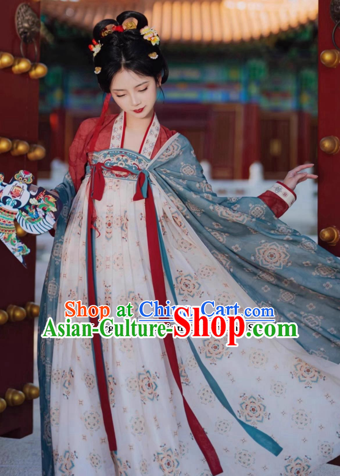 Chinese Hanfu Dress Ancient China Tang Dynasty Court Lady Clothing Chinese Hanfu Dress Ancient China Tang Dynasty Court Lady Clothing