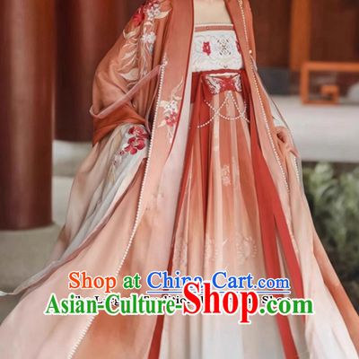 Chinese Hanfu Dress Ancient China Tang Dynasty Royal Princess Costumes Complete Set
