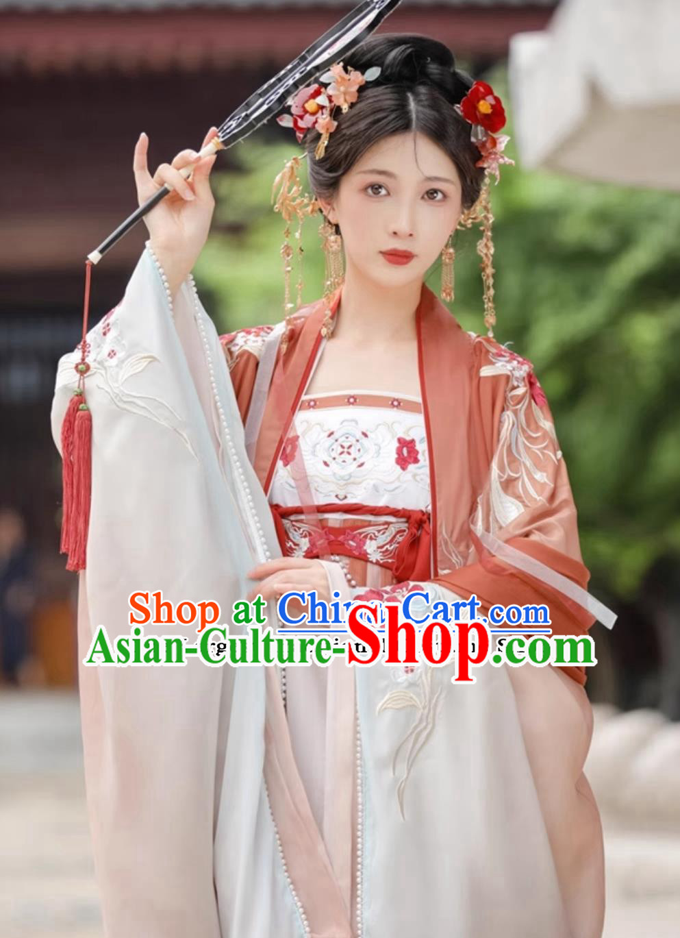 Chinese Hanfu Dress Ancient China Tang Dynasty Royal Princess Costumes Complete Set Chinese Hanfu Dress Ancient China Tang Dynasty Royal Princess Costumes Complete Set