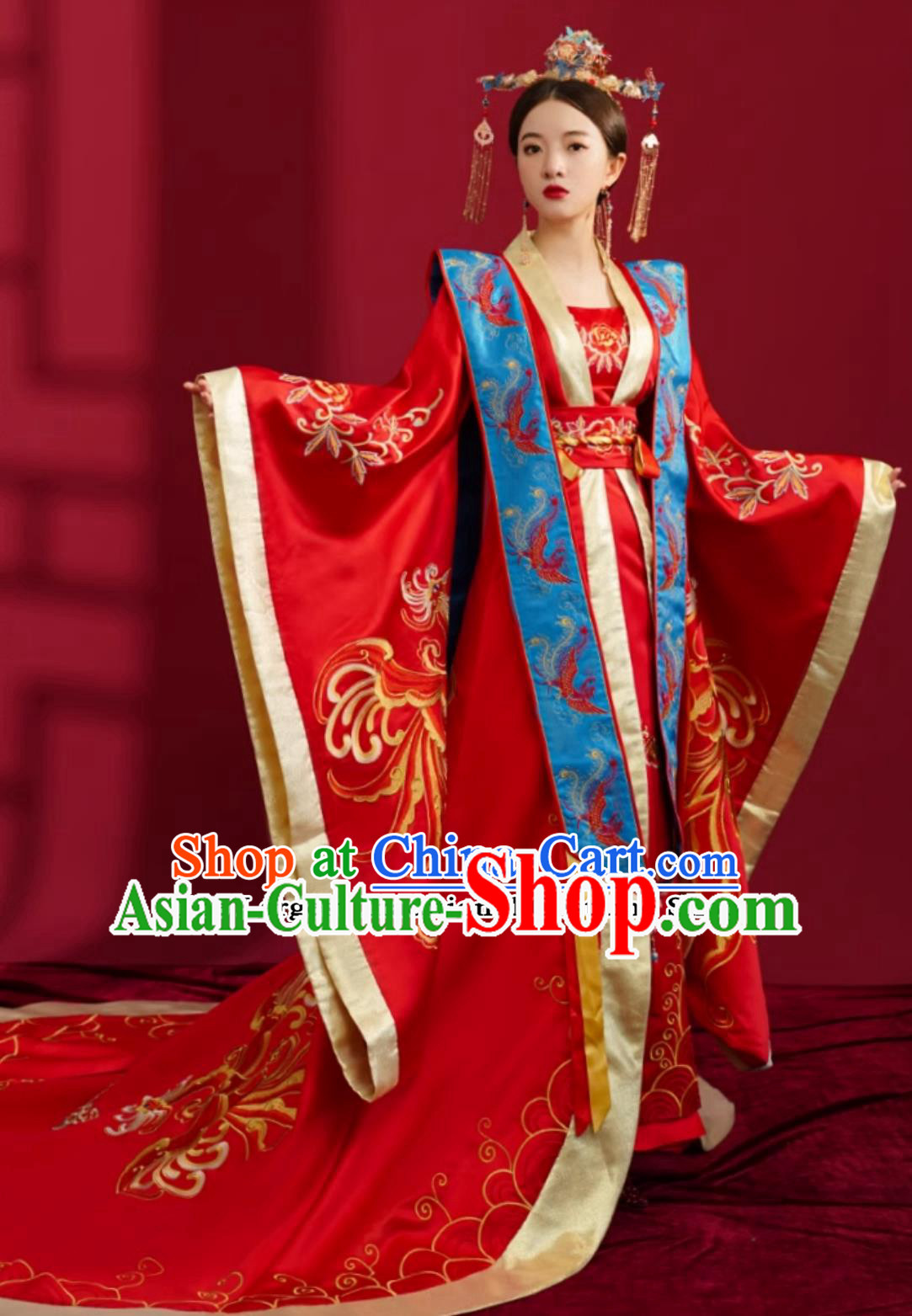 Chinese Ming Dynasty Hanfu Ancient Empress Red Attire Traditional China Wedding Clothing Red Dress Chinese Ming Dynasty Hanfu Ancient Empress Red Attire Traditional China Wedding Clothing Red Dress