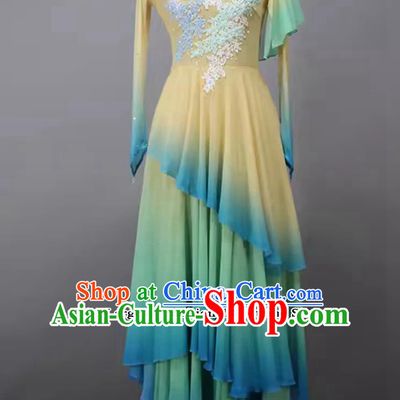 Woman Solo Dance Zui Qing Bo Costume Chinese Dance Competition Clothing China Classical Dance Dress